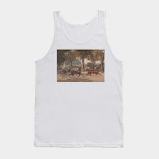 Extraordinary Trotting Match against Time by Charles Hunt Tank Top
